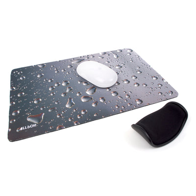 29648 wide screen mousepad raindrop shown with mouse
