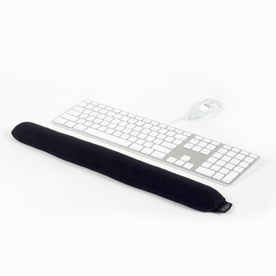 Studio Image Comfort Bead Wrist Rest for Keyboards shown with keyboard