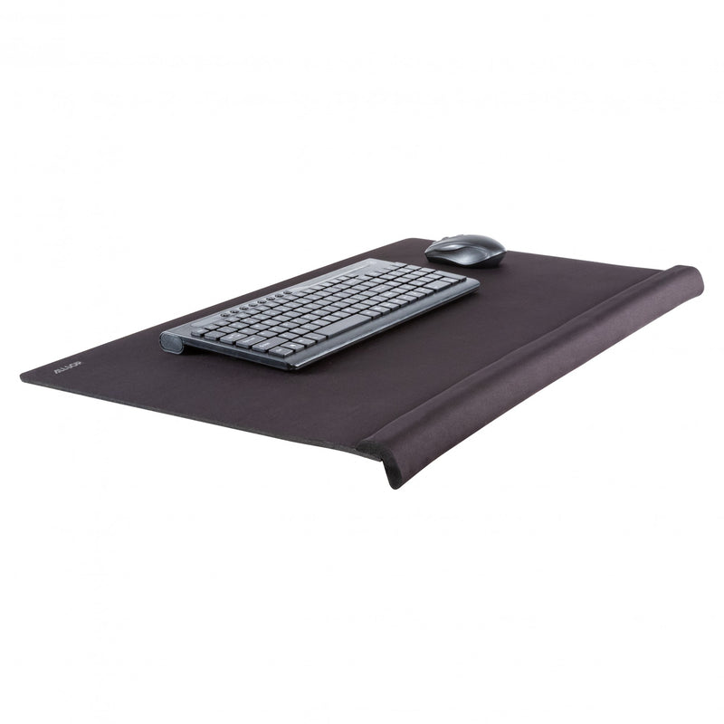 Giant Mousepad / Deskpad with Cushioned Wrist Rest Edge and Mousing Surface