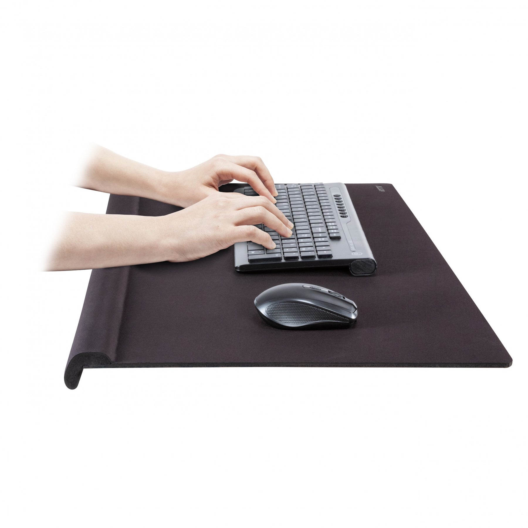 Giant Mousepad / Deskpad with Cushioned Wrist Rest Edge and Mousing Su –  AllsopTech