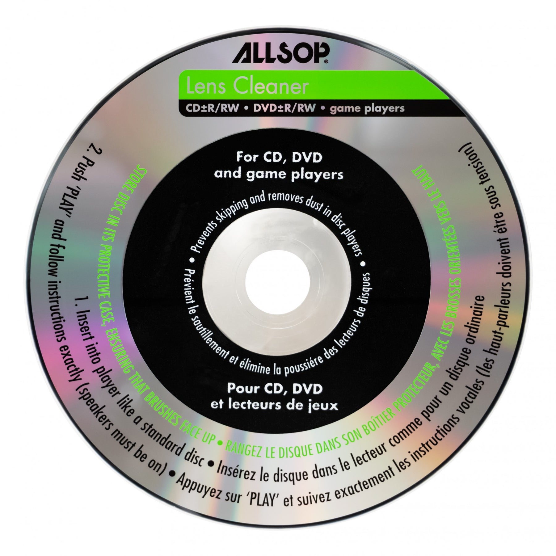 Allsop CD / DVD Lens Cleaner – AllsopTech