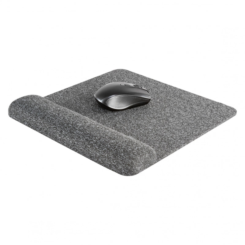 Premium Plush MousePad with Wrist Rest angle showing mouse